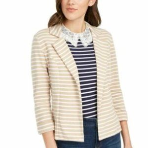 NWT - Maison Jules Women's Striped Breton Blazer